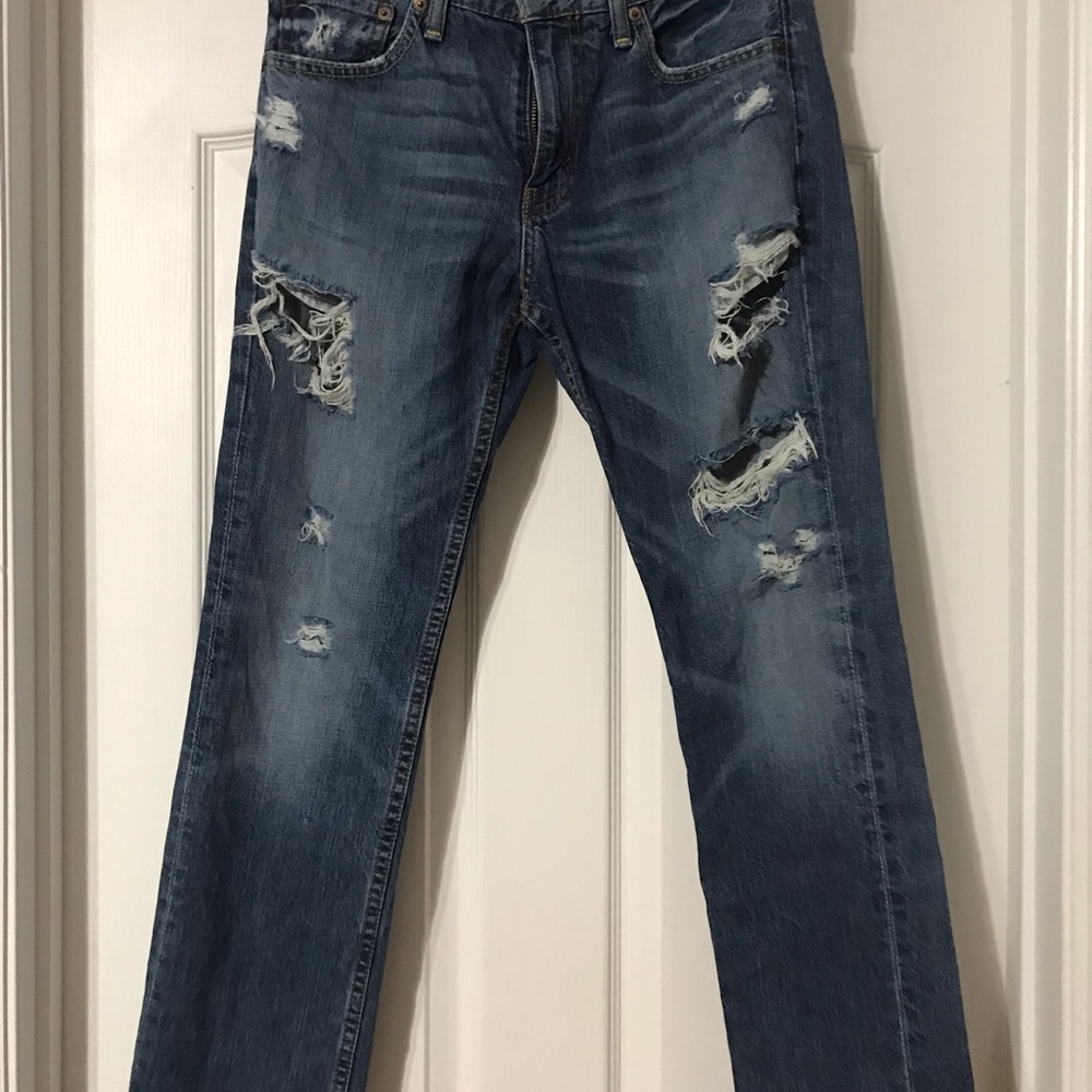 Stressed Levi jeans